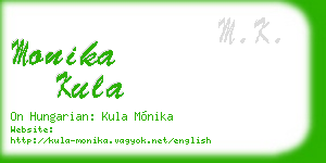 monika kula business card